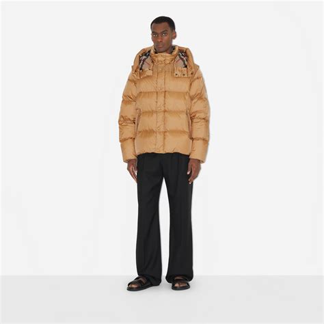 Burberry warm honey puffer jacket